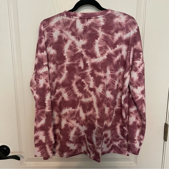 Ideology Maroon Tie-Dye Sweatshirt - Picture 3 of 4